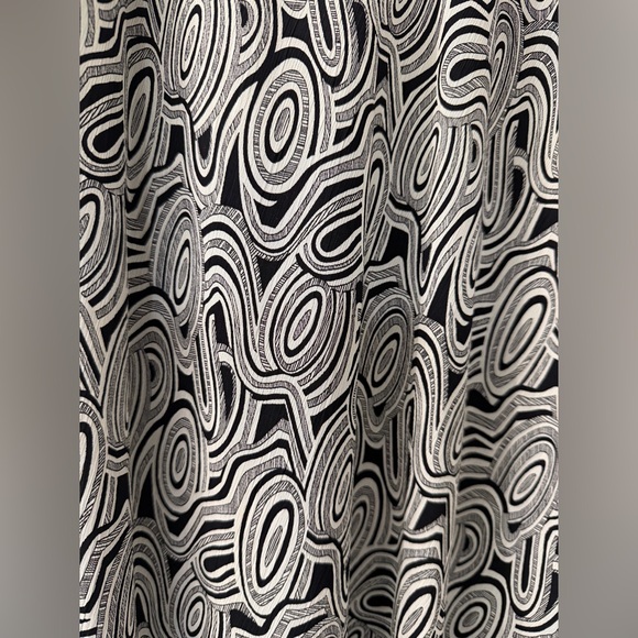 Charter Club Black and White Swirl A-Line Maxi Skirt - Picture 4 of 8